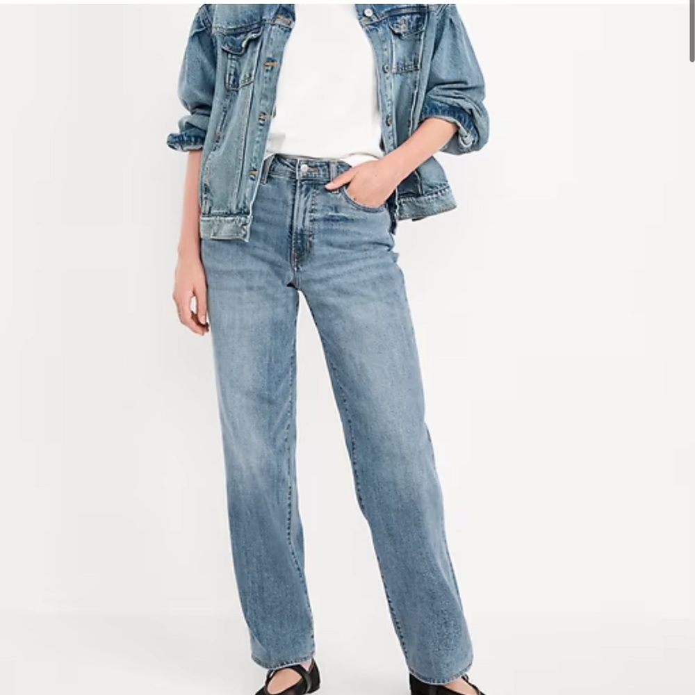 Old Navy High-Waisted OG Loose Jeans w/Secret Smooth Pockets